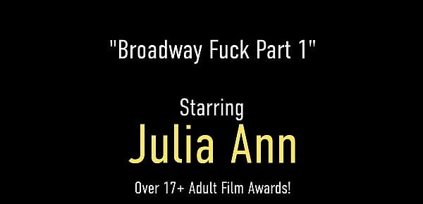  Lights, Camera, Fuck! Busty MILF Julia Ann Sucks That Dick On Stage!